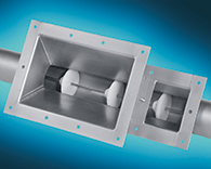 Adaptadores de entrada sin dosificaci&oacute;n de los transportadores de cable tubular, arrastre y discos